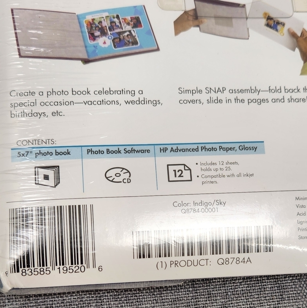 2 HP Photo Books and 1 Two Ring Photo Book. Brand New Sealed - Picture 6 of 6